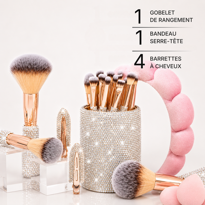 Box Makeup "Rose Argent" 31 pièces 1